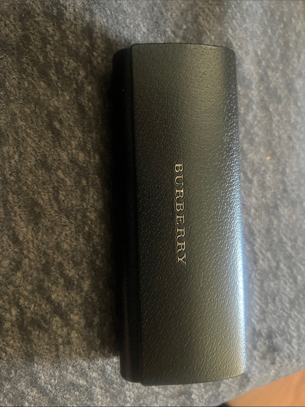 Burberry Black Leather Glasses Case